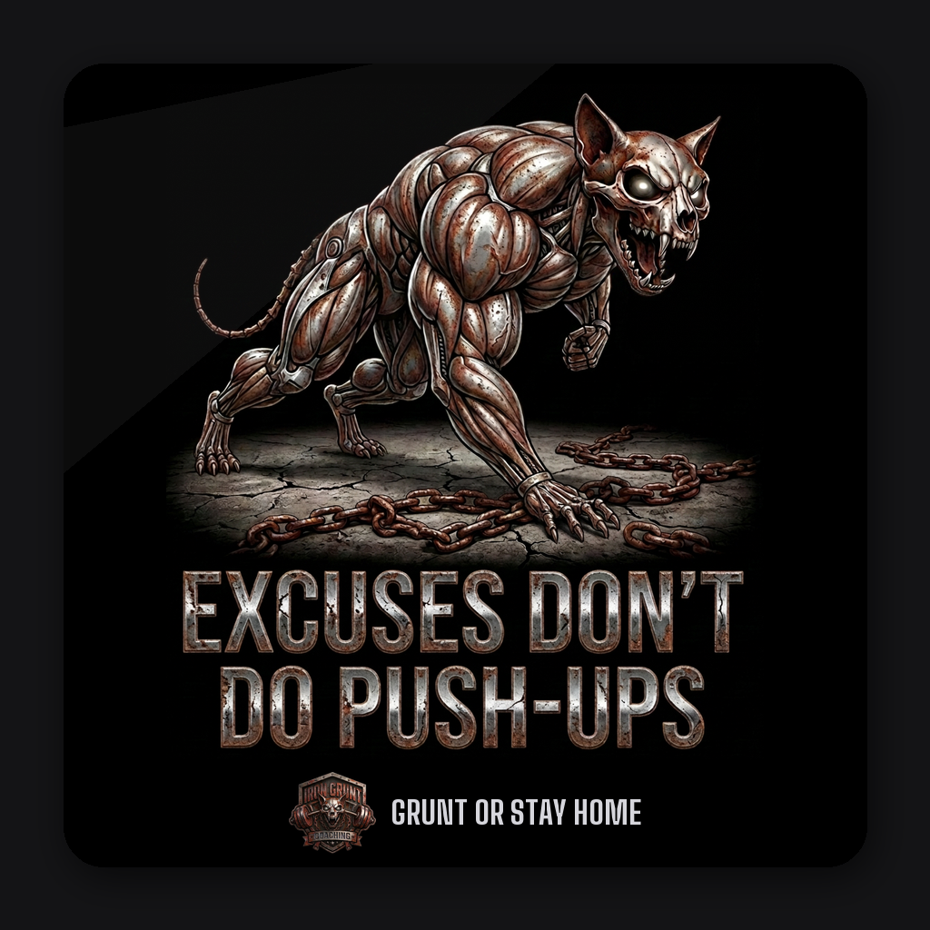 EXCUSES DON'T DO PUSH-UPS — Action series